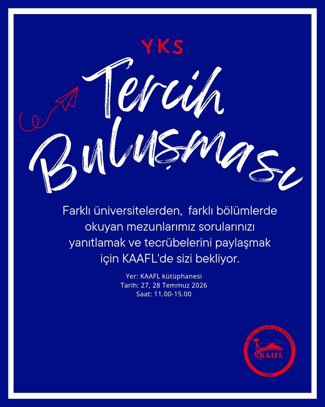 Okulumuz Mezunları Tercih Döneminde Sizlerle! duyuru görseli